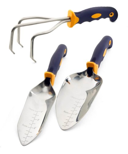 CUTCO Model 323 3-Pc. Garden Tool Set - #300 Cultivator, 302 Transplanting Trowel, and #304 Garden Trowel