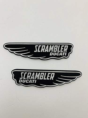 Tank Decal - Juego de adhesivos para depósito compatible con Ducati Scrambler...