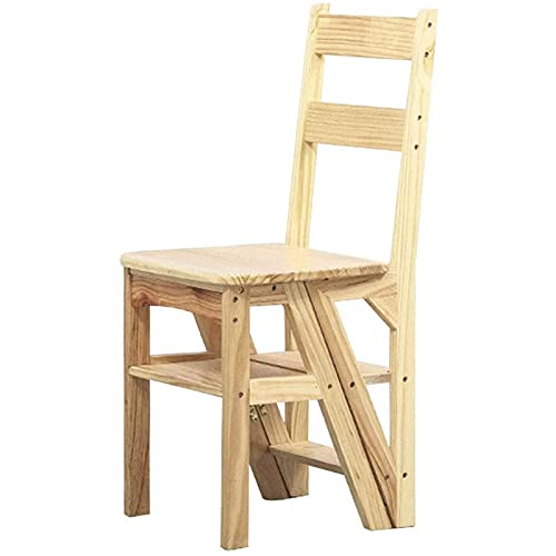 Échelles pliables ménagères en bois et support plante 4 marches - 2