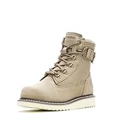 Harley-Davidson Women's Marconi Leather Motorcycle Casual Wedge Boot, Brown, 8