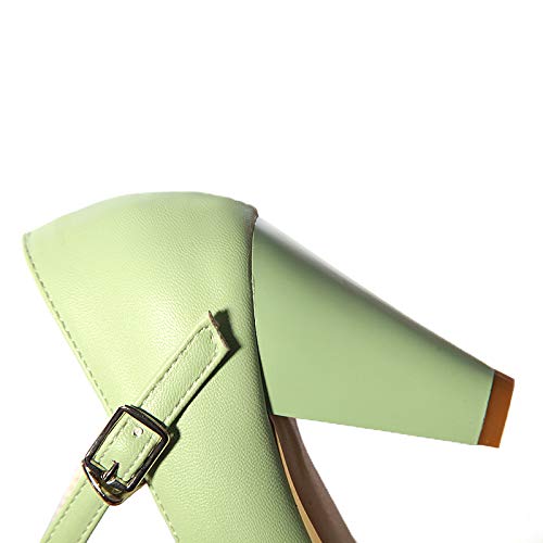 Image of Elbslutt Women's Cute Retro Rockabilly Shoes T Strap Mary Janes Heels Chunky Cosplay Shoes Sweet Block Heeled Bow Pumps