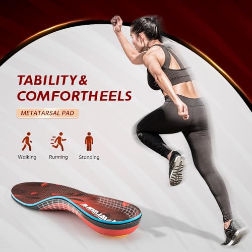 Image of VALSOLE Heavy Duty Support Pain Relief Orthotics - 220+ lbs Plantar Fasciitis High Arch Support Insoles for Men Women, Flat Feet Orthotic Insert, Work Boot Shoe Insole, Absorb Shock with Every Step