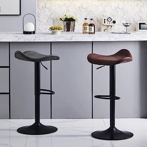 Tabouret de comptoir dos nu réglable en hauteur pour îlot de cuisine - 3
