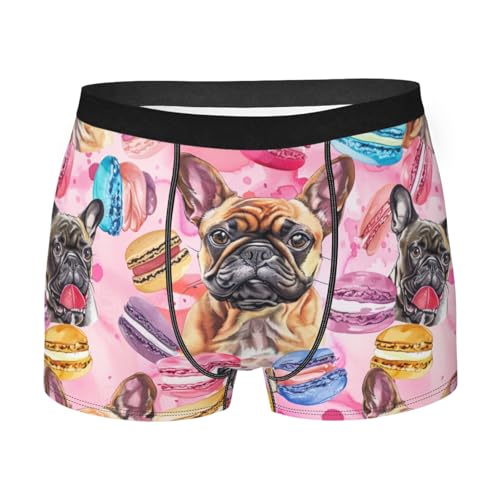 Men's Underwear Cute French Bulldog Dogs Boxer Briefs Breathable Comfortable