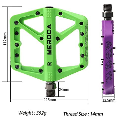TINGSING Pedali per mountain bike, antiscivolo, in...