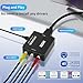 BD&M RCA to HDMI Converter, Composite to HDMI Adapter Support 1080P PAL/NTSC Compatible with PS one, PS2, PS3, STB, Xbox, VHS, VCR, Blue-Ray DVD Players