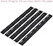 LOTGAUEN Picatinny Rail Polymer 5Pack Polymer Rail for Mloc Black