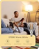 EDISHINE E14 LED Light Bulb Dimmable, Energy Saving Candle Bulbs 4.8W (40W Equivalent), Golf Ball P45 Bulb, Small Edison Screw Bulb 2700K Warm White, 420LM, No Flicking, 6 Pack - Image 6