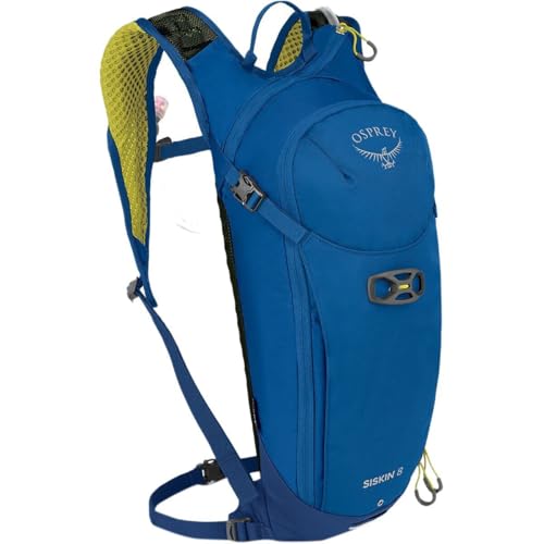 Osprey Siskin 8L Men's Biking Backpack with Hydraulics Reservoir, Postal Blue