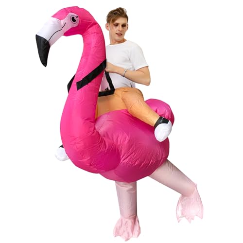 AOGOYO Inflatable Flamingo Costume Funny Blow up Costume for Cosplay