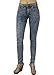 Alfa Global Junior's High-Rise Skinny Acid Wash Denim Pants