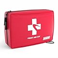 Compact First Aid Kit 300 PCS – Small Waterproof Emergency Medical Kit for Home, Car, Travel, Camping, Hiking, Truck, Office, Sports & Outdoor – Lightweight First Aid Bag