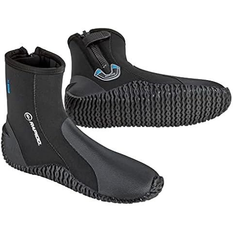 Phantom Aquatics Rapido Boutique Collection Enclave 3mm Neoprene Wetsuit Short Boot, Great Scuba Diving Snorkeling Surf Boots | Anti-Slip Rubber Sole Booties Cover