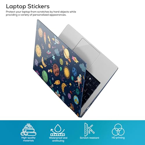Image of Laptop Skin /Sticker /Cover Bubble-Free| Laminated| Removable| HD Quality Sticker for Laptops Upto 15.6 Inches Compatible with Hp /Dell /Acer /Lenovo /Asus etc.(Space-216)