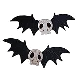 Dark Punk Gothic Skull Bat Hair Clips Ears Bat Wings Hairpin Edge clip Hair Accessories Costume Hall