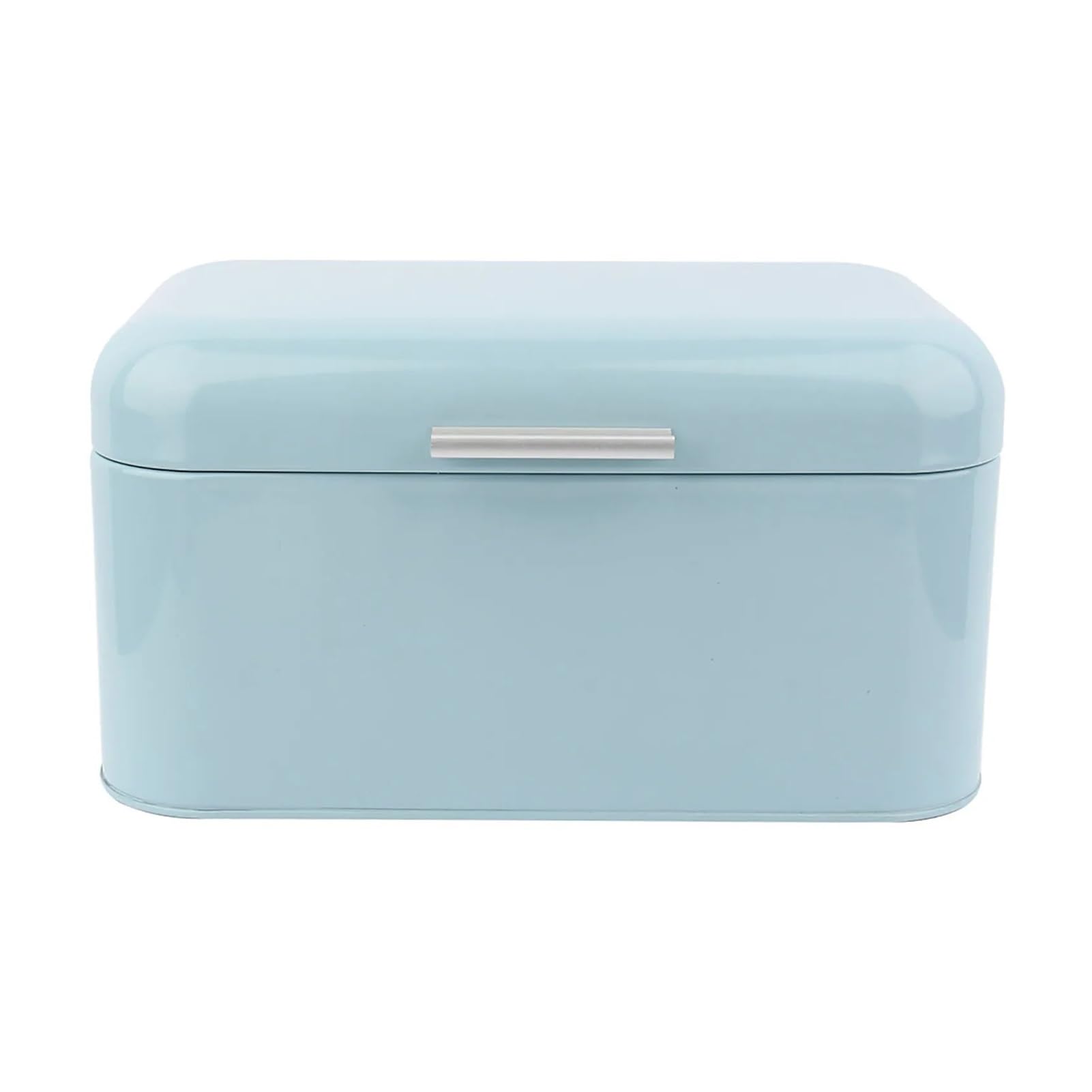 LUYSGBXR Bread Bin Metal Bread Box Solid Bin Storage Food Containers For Kitchen Iron Household Container(Blue)