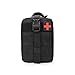 Kaiyei Militär Tactical First Aid Tasche, Erste Hilfe IFAK Tasche Überlebens Kit Molle Notfalltasche Medzinische Bauchtasche Wasserdicht 900D Oxford für Wandern Radfahren Camping Schwarz