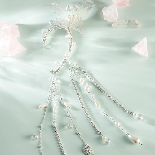 FRESHME Elf Ear Cuffs Floral - Flower Fairy Ear Cuffs Non Piercing Elven Ear Clips Renaissance Accessories for Women Adults4