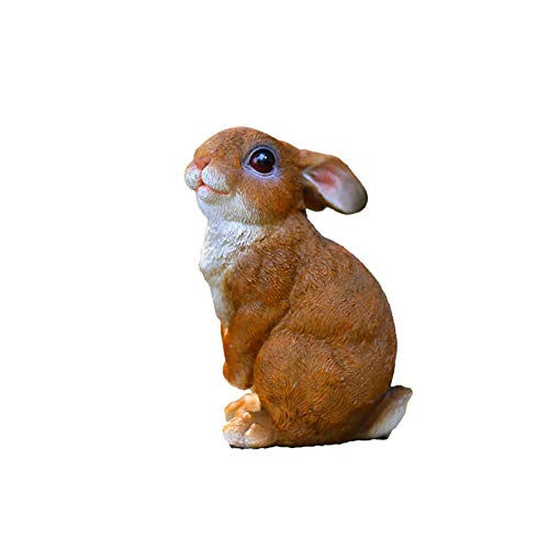 PHNAM Outdoor Garden Statue,Rabbit Courtyard Decoration Resin Statue Yard,Indoor and Outdoor Decoration Sculpture.The Best Gift for Decoration