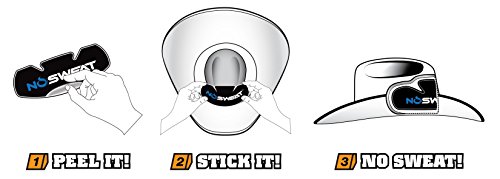 Cowboy Hat Sweat Liner & Riding Helmet Liner - NoSweat - 3Pack