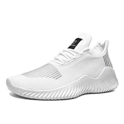 WILTENA Mens Fashion Mesh Knit Breathable Running Light Sneakers Male Lifestyle Sports Comfy Casual Shoes