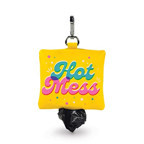 Image of Genuine Fred Howligans Hot Mess Poop Bag Holder Yellow