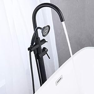   Tub-Filler-Freestanding-Bathtub-Faucet-Black-Floor-Mounted-Brass-Bathroom-Tub-Faucets-with-Hand-Shower