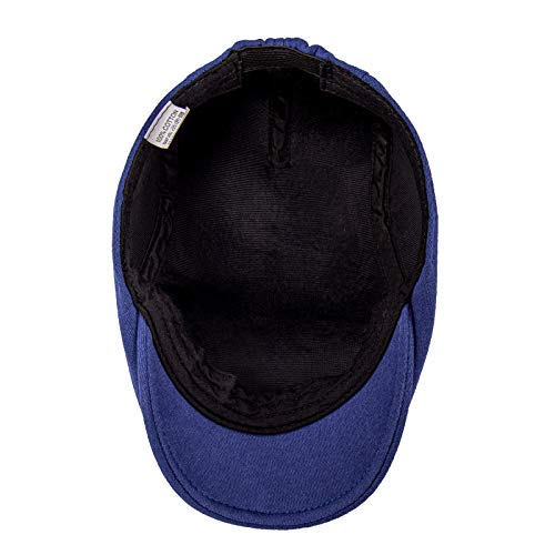Voboom Men's Cotton Flat Ivy Gatsby Newsboy Driving Hat Cap (Royal Blue) #TOP5