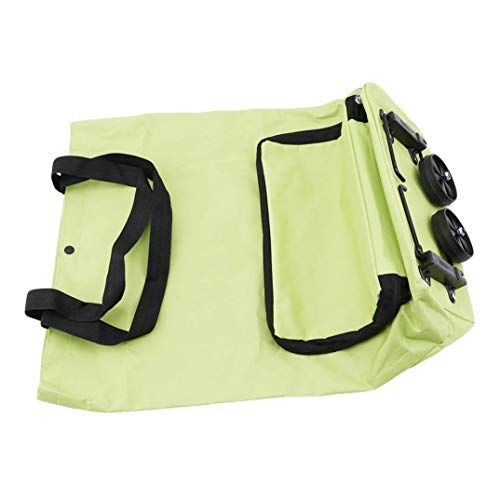 qiuqiu Zusammenklappbarer Einkaufswagen Doppelrad Faltbarer Trolley Wagengepäck Schulterhandtasche Auto Tragbare Dame… – Bild 5