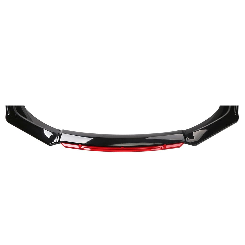 Coche Alerón Delantero para Opel Insignia B Sports Tourer Kombi 2017-2024 2025, Alerón Delantero Labio Hoja Divisoria Lip Exteriores Accesorios(Black Red)