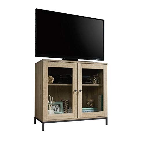 Sauder 420035 North Avenue Display Cabinet, For Tvs Up To 32", Charter Oak Finish #TOP5