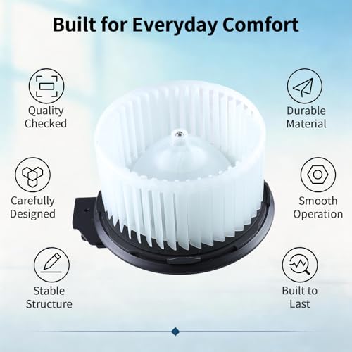 Image of HVAC Blower Motor with Fan Assembly - Compatible with Explorer 2011-2015, Flex 2010-2019, MKT 2010-2019, Police SUV 2013-2015 - AC Heater Fan - Part Number 700274 AE9Z19805D