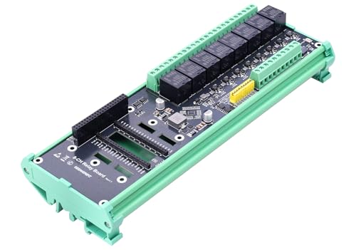 8 Channel Relay Module compatible with Raspberry Pi and for Raspberry Pi Pico, Optocoupler Isolated Relay Expansion Board, 5-12V Wide Voltage Input, GPIO Jumper Select, LED Status