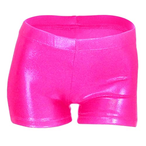 LUOUSE Girls Gymnastics Shorts, Little Kids Sparkle Tumbling Dance Athletic Short3
