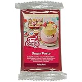 FunCakes Pasta de azúcar con sabor a vainilla, muy flexible, suave y fácil de usar por su fina estructura. El fondant es suave, flexible y se endurece completamente después de su elaboración.