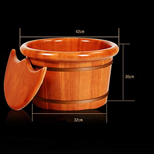 Bañera para pies de madera sólida con cubierta miniatura 2