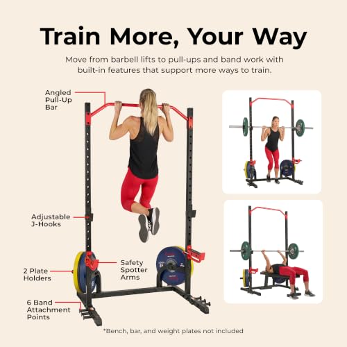 Sunny Health & Fitness Full Size Power Rack for Complete Strength Training - image 3