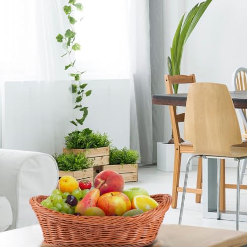 Cestas de pan ovaladas NUOBESTY pack de 3 cuencos de plástico resistente apilables para cocina 6
