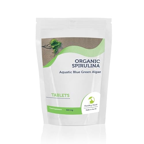 Spirulina 500mg Whole Food Algae Food Health Supplement 30 Tablets Pills HEALTHY MOOD UK Quality Nutrients