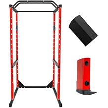 Squat Rack 1200LBS Power Cage Multi-Functional Power Rack with J-Hooks for Home Gym Strength Training