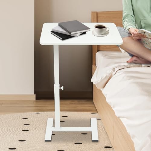 Table de lit pratique avec roulettes et plateau réglable pour ordinateur portable