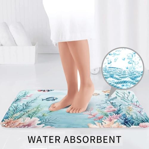 Alfombras de baño de microfibra premium con base antideslizante lavable 7