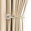 Embrasses à Rideaux PHOEWON® En Métal Or - 2 Crochets Muraux En U Avec Cristal Pour Décoration Fenêtre
