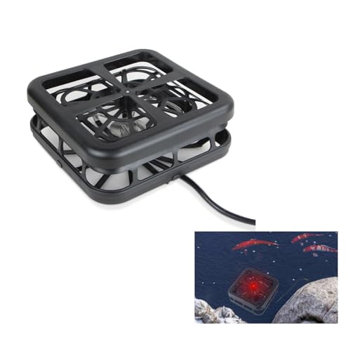 MAPOTAD 500W Pond De-Icer,Winter Survival Solution for Outdoor Pond Fish,Controlled Pond Hermostatical Heater,Keep Pond from Freezing Over-Black MAPOTAD 500W Pond De-Icer,Winter Survival Solution for Outdoor Pond Fish,Controlled Pond Hermostatical Heater,Keep Pond from Freezing Over-Black
