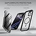 BERFY for iPhone 16 Pro Max Case, Compatible with MagSafe, Built-in Privacy Screen Protector and Camera Protection, Anti-Spy Full Body Shockproof Clear Phone Case for 16 Pro Max 6.9