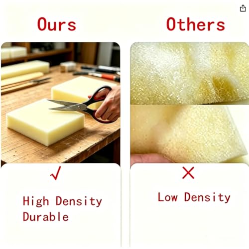Plancha de espuma para cojín de silla de comedor acolchado lavable y recortable 4