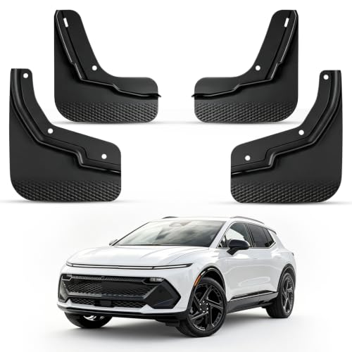 Image of Mud Flaps Splash Guards for 2024-2026 Chevy Chevrolet Equinox EV, Durable ABS Mud Guards, Protects Against Mud, Rocks, and Debris, 2024-2026 Chevy Equinox EV Accessories (4PCS)