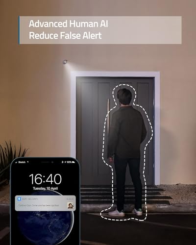 eufy Security Solo Outdoor Cam E210, Caméra de Sécurité Extérieure Filaire Tout-en-Un Résolution 1080p, Projecteur, Vision Nocturne Couleur, sans Frais Mensuels, Résistance aux Intempéries IP67 – Image 6