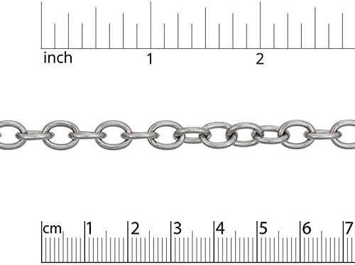 7x9mmm Surgical Stainless Steel Cable Chain (Priced Per Foot)