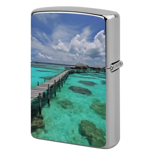 Coque de rechange de briquet durable Maldives avec finition rétro haut de gamme